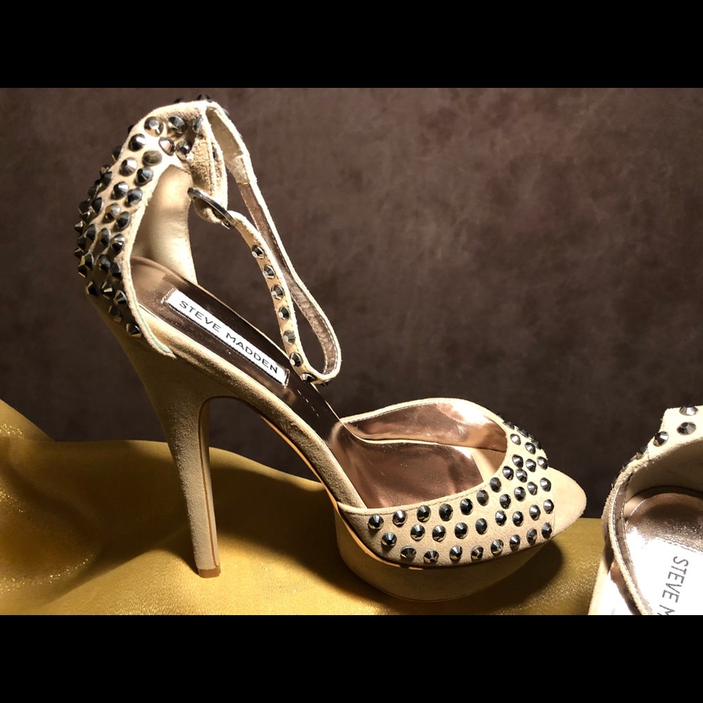Steve Madden Cream Heels, SZ 10